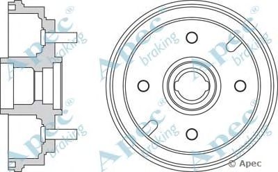 APEC BRAKING drm9173 -  Тормозной барабан